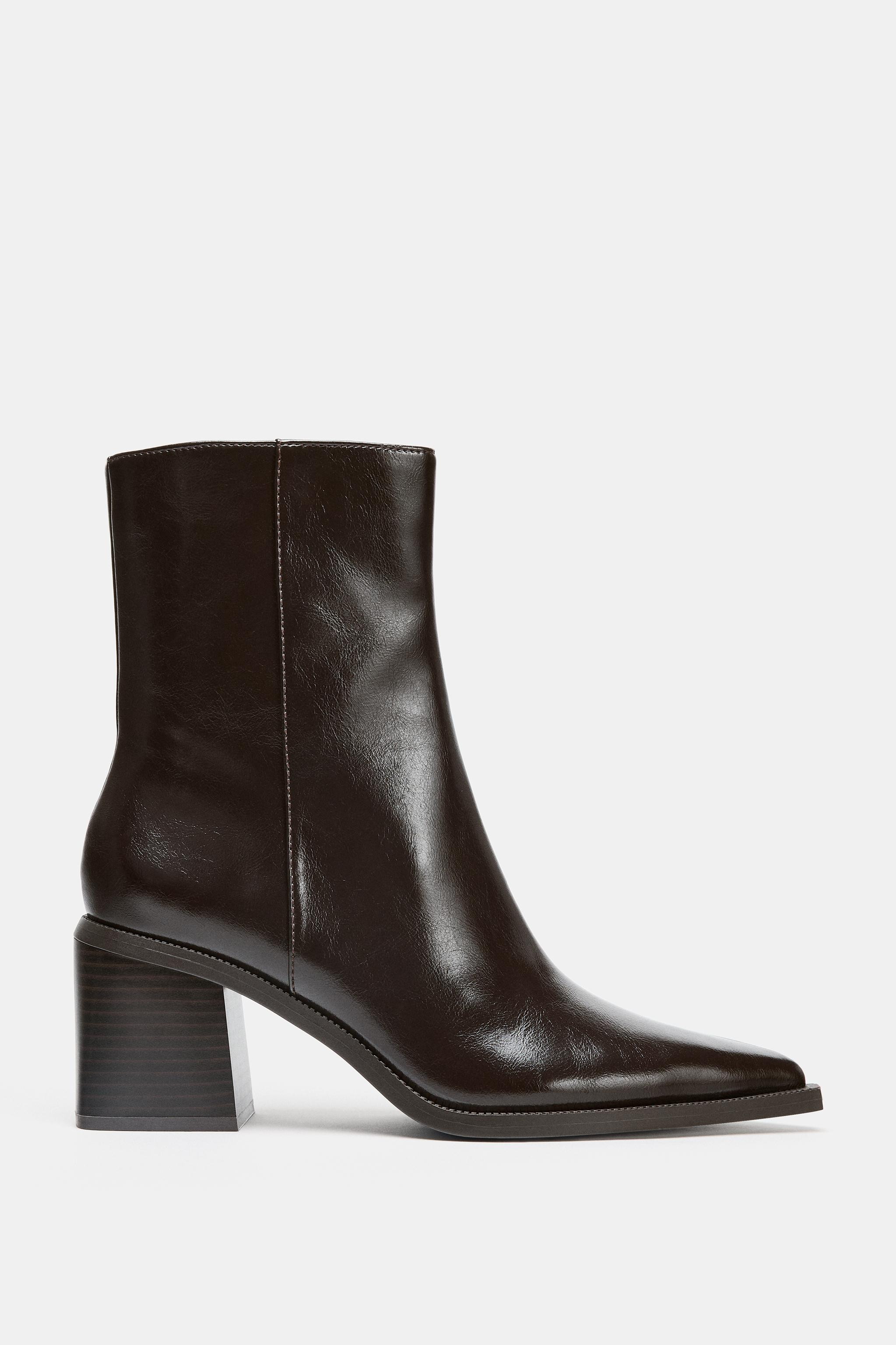 WIDE HEEL ANKLE BOOTS | Zara US