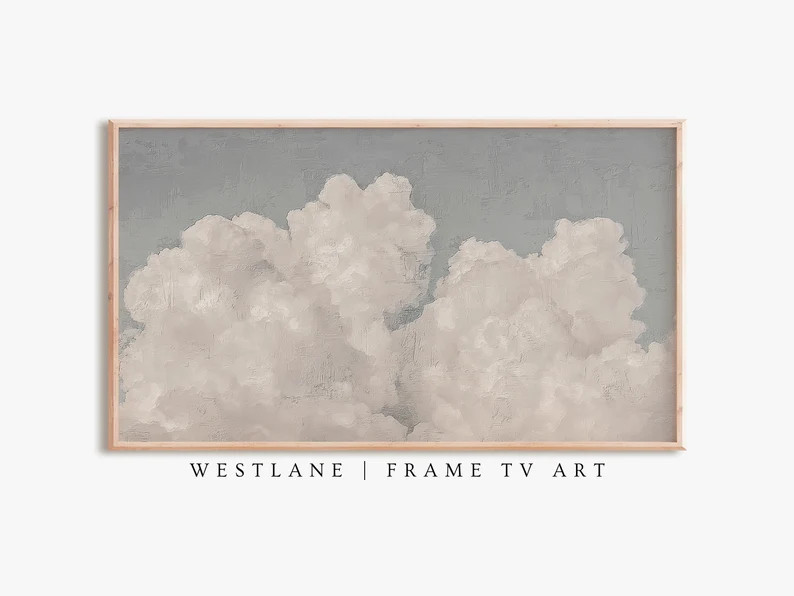 Samsung Frame TV Art Cloud Painting | Country Farmhouse Decor | DIGITAL TV Download | Etsy (US)