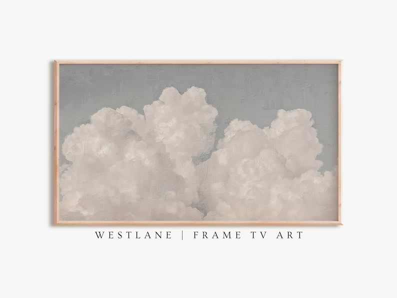 Samsung Frame TV Art Cloud Painting | Country Farmhouse Decor | DIGITAL TV Download | Etsy (US)