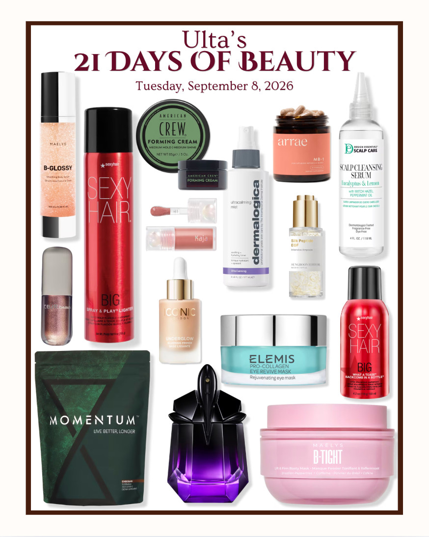 Join us for Ulta's 21 days of Beauty event happening now through September 17th! 

 #LTKSaleAlert #LTKBeauty