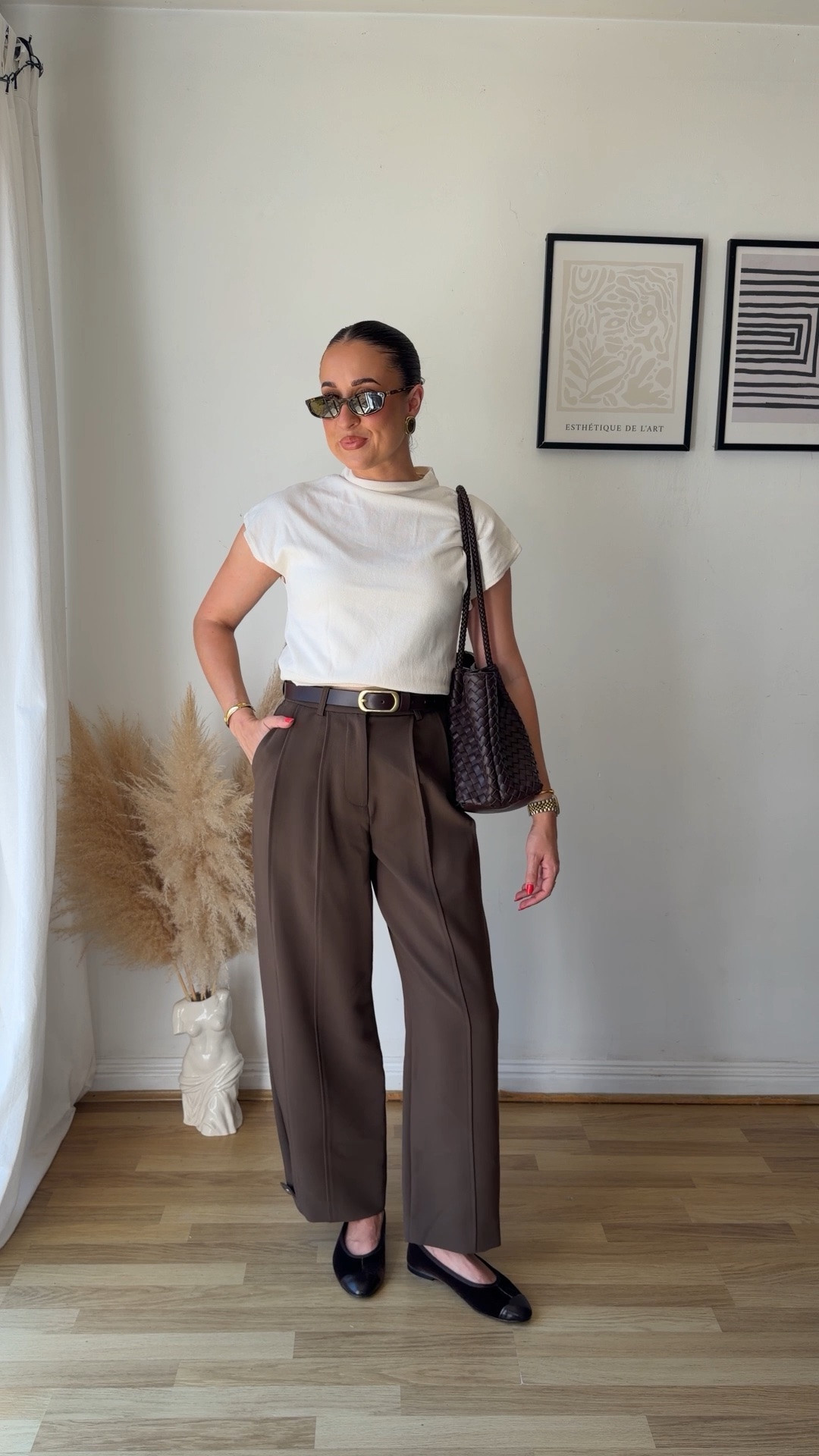 Transitional back to work outfit 🍂💼👩🏻‍💻 loveee these trousers!! They come in navy too. And in petite, regular & tall! I wear size 6 petite and am 5’3 xx

#LTKuk #LTKautumn #LTKworkwear