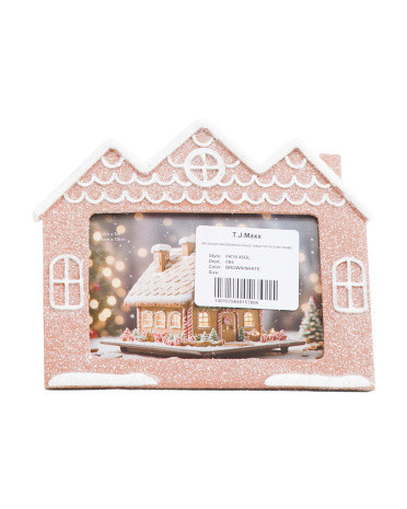 6x4 Sugar Gingerbread House Tabletop Picture Frame | TJ Maxx