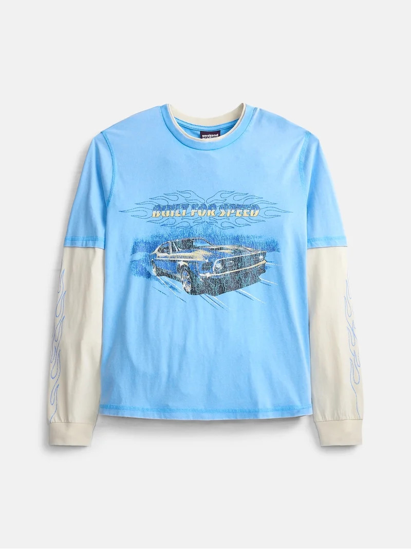 Weekend Academy Boys Twofer Graphic Tee, Sizes 4-18 | Walmart (US)