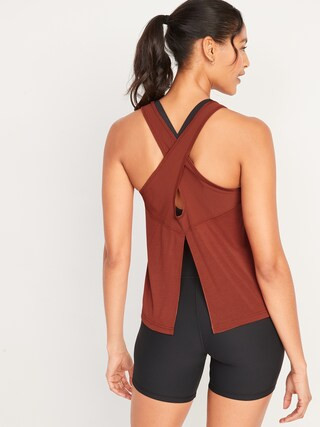 UltraLite Mesh Cross-Back Tank Top for Women | Old Navy (US)
