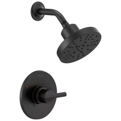 Delta Nicoli Matte Black 1-Handle Shower Faucet with Valve Lowes.com | Lowe's