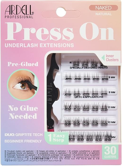Ardell Naked Press On Lashes Underlash Extensions – Pre-Glued Lash Clusters, Self Adhesive Eyel... | Amazon (US)
