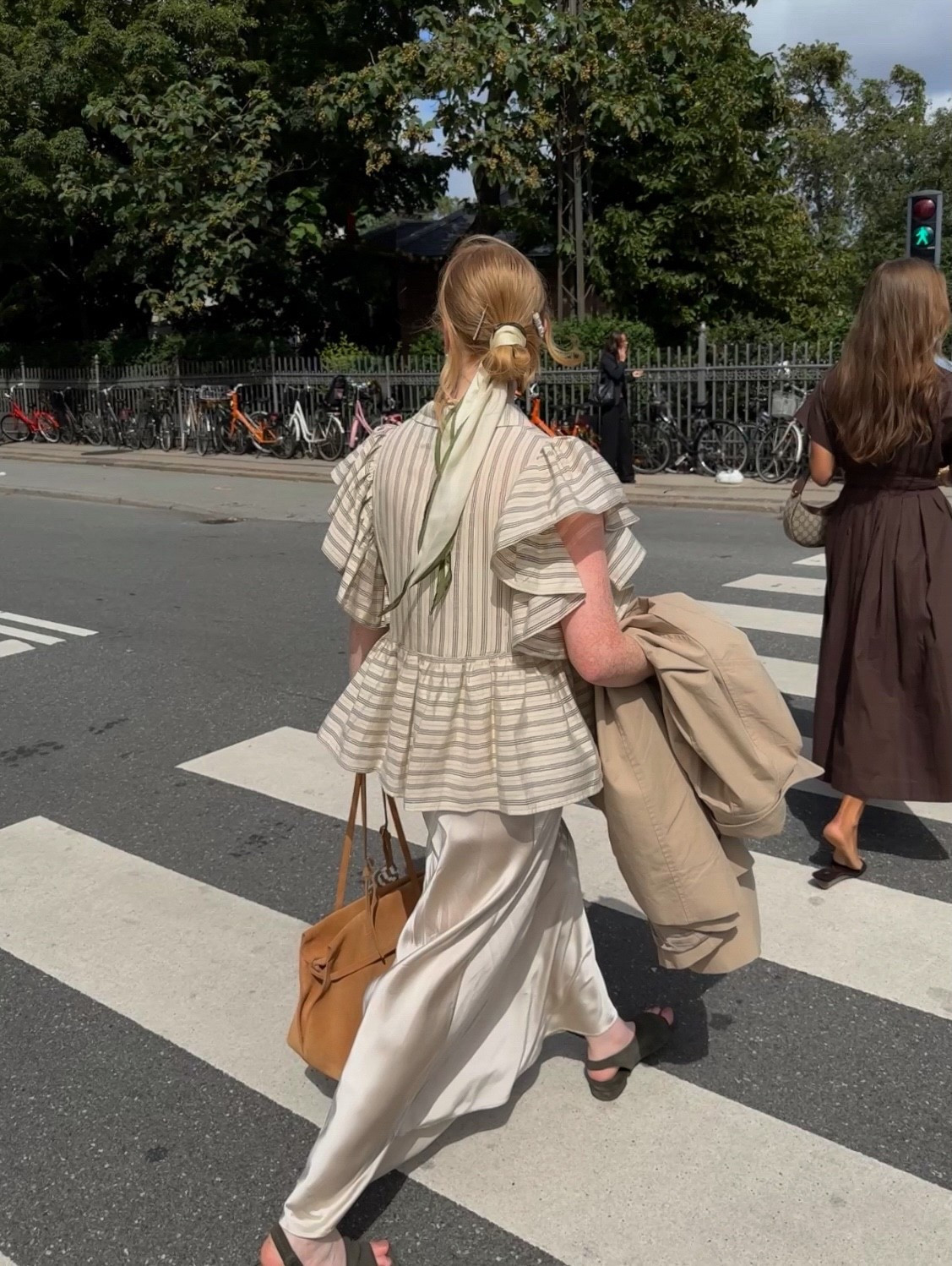 Munthe, Blouse, Beige Blouse, Silk Skirt, Satin Skirt, Suede Bag, Radley Bag, Hair Accessories, Hair Scarf, CPHFW 

#LTKuk #LTKsummer #LTKeurope