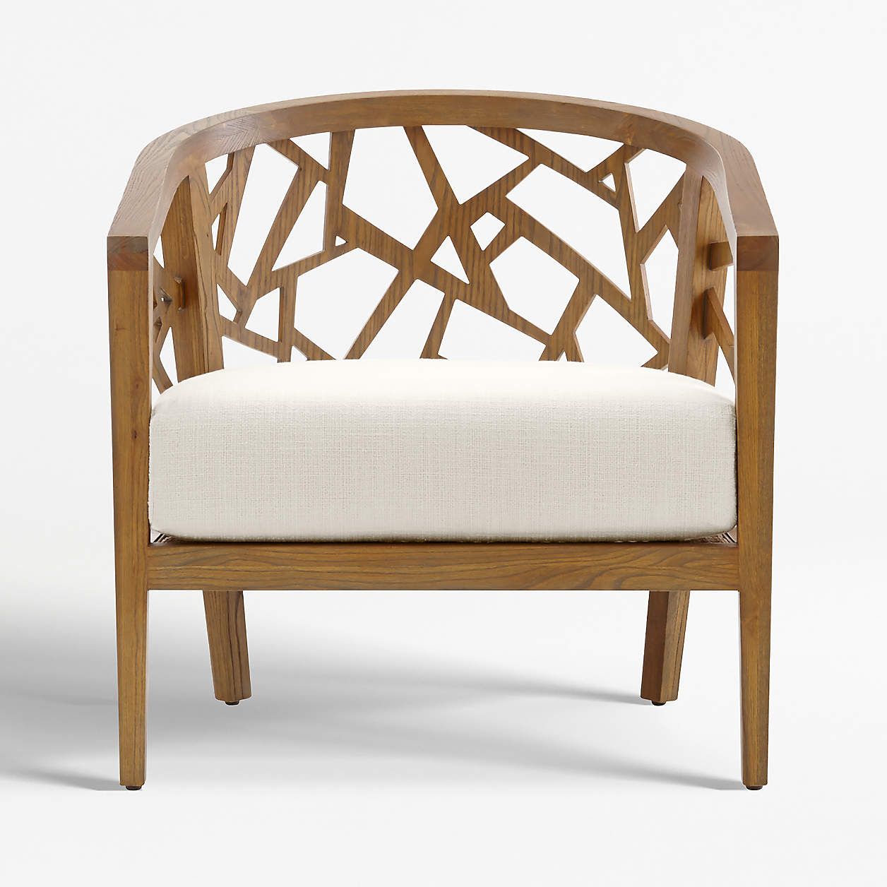 Ankara Chair with Fabric Cushion + Reviews | Crate & Barrel | Crate & Barrel