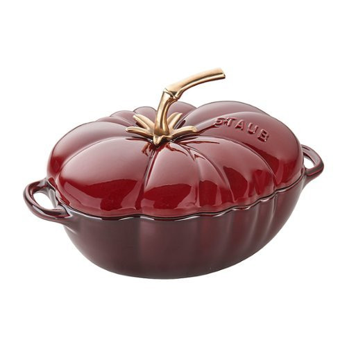 Staub - Cast Iron 3-qt Tomato Cocotte - Grenadine | Best Buy U.S.