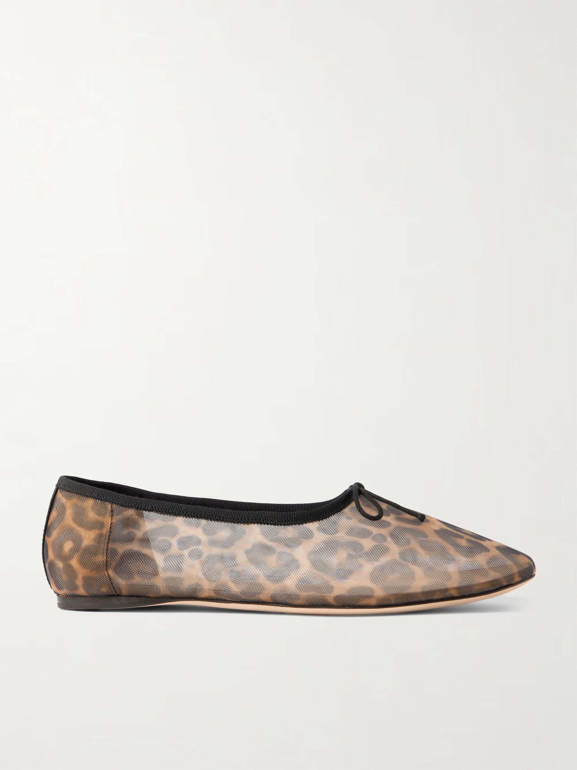 Landon leopard-print mesh ballet flats | NET-A-PORTER (US)