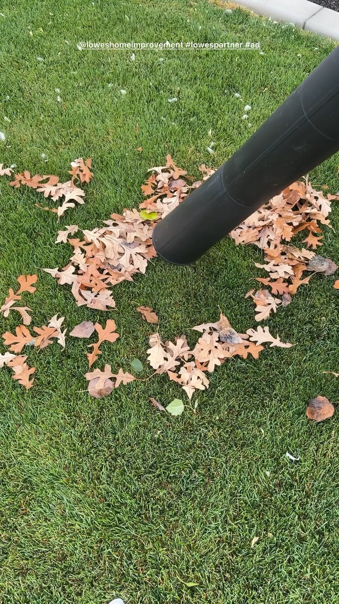 A combo blower + lead vacuum and mulcher for under $100. YES PLEASE! #lowespartner @loweshomeimprovement #ad