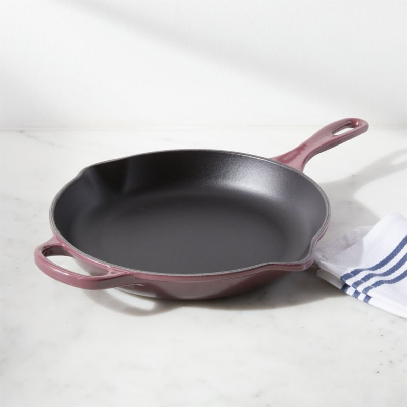 Le Creuset Fig Signature 10" Skillet + Reviews | Crate and Barrel | Crate & Barrel