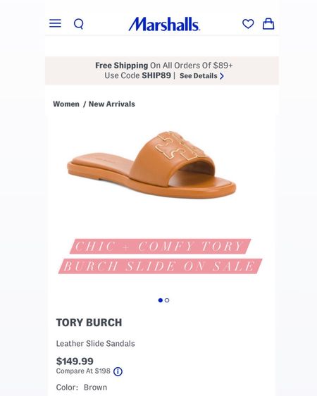 Marshall’s NEW ARRIVAL with all sizes in stock 2/8/24. Chic & comfy Tory Burch sandal slides that make any casual outfit feel elevated. 

#LTKshoecrush #LTKSpringSale #LTKsalealert