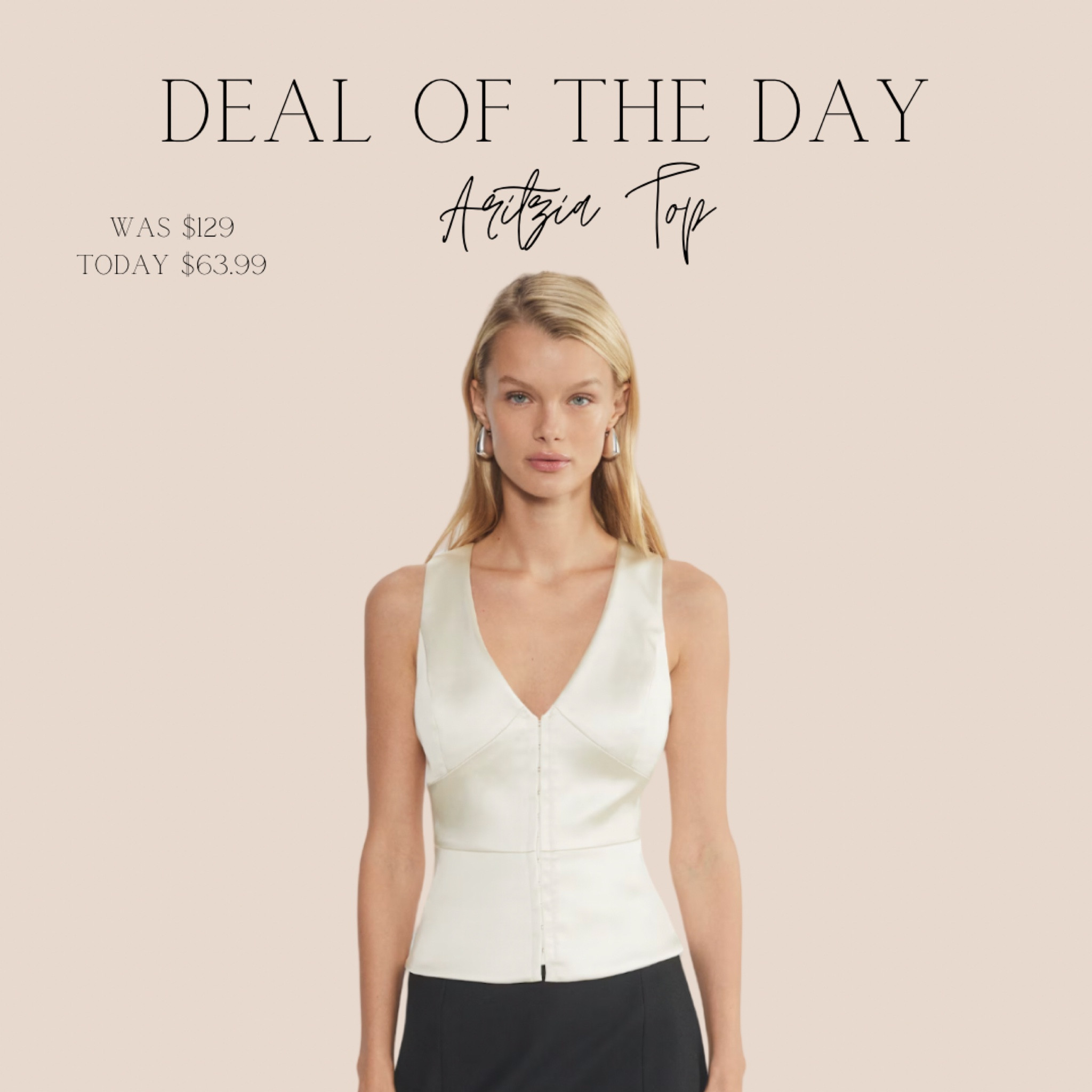 Today’s Deal of The Day - Aritzia Blouse 🤍✨ 

#LTKFindsUnder100 #LTKStyleTip #LTKSaleAlert
