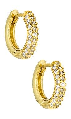 Adina's Jewels Mini Pave Huggies in Gold from Revolve.com | Revolve Clothing (Global)