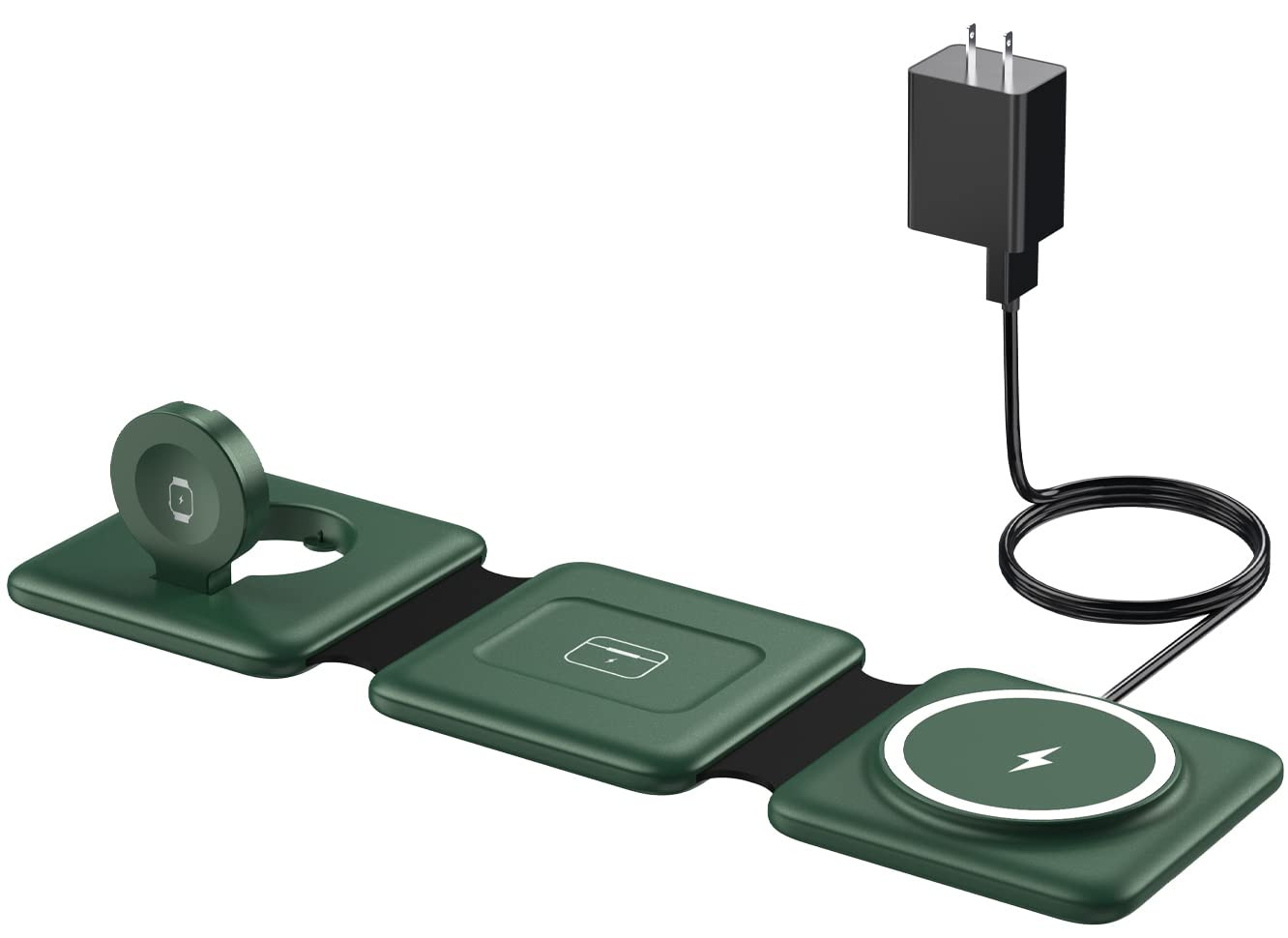 3 in 1 Wireless Charger for iPhone - Foldable Charging Station Travel Charging Dock Compatible wi... | Amazon (US)