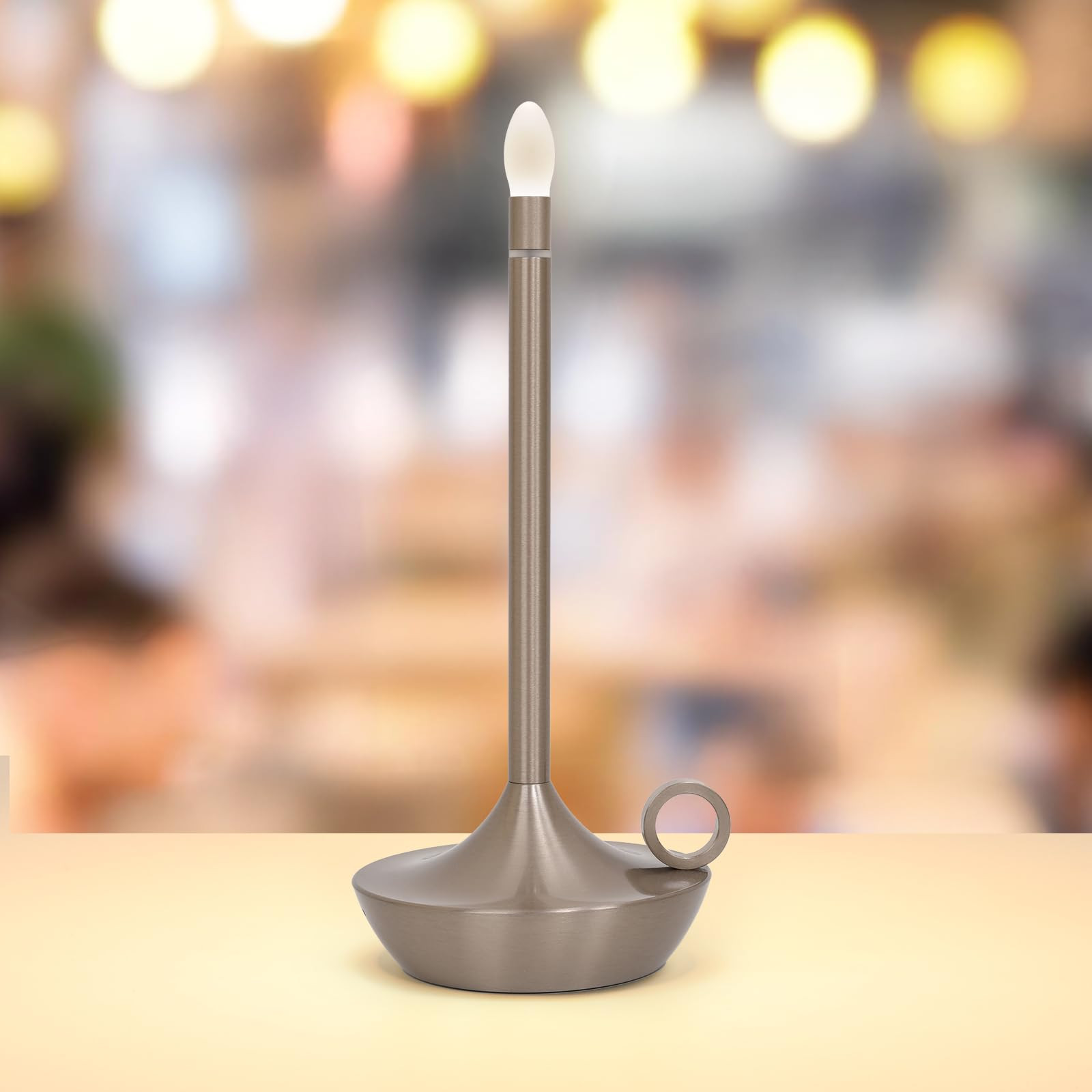 ModernPortable Table Lamp CordlessLED Desk Lamps, 3 Colors Stepless Dimming Rechargeable Battery ... | Amazon (US)