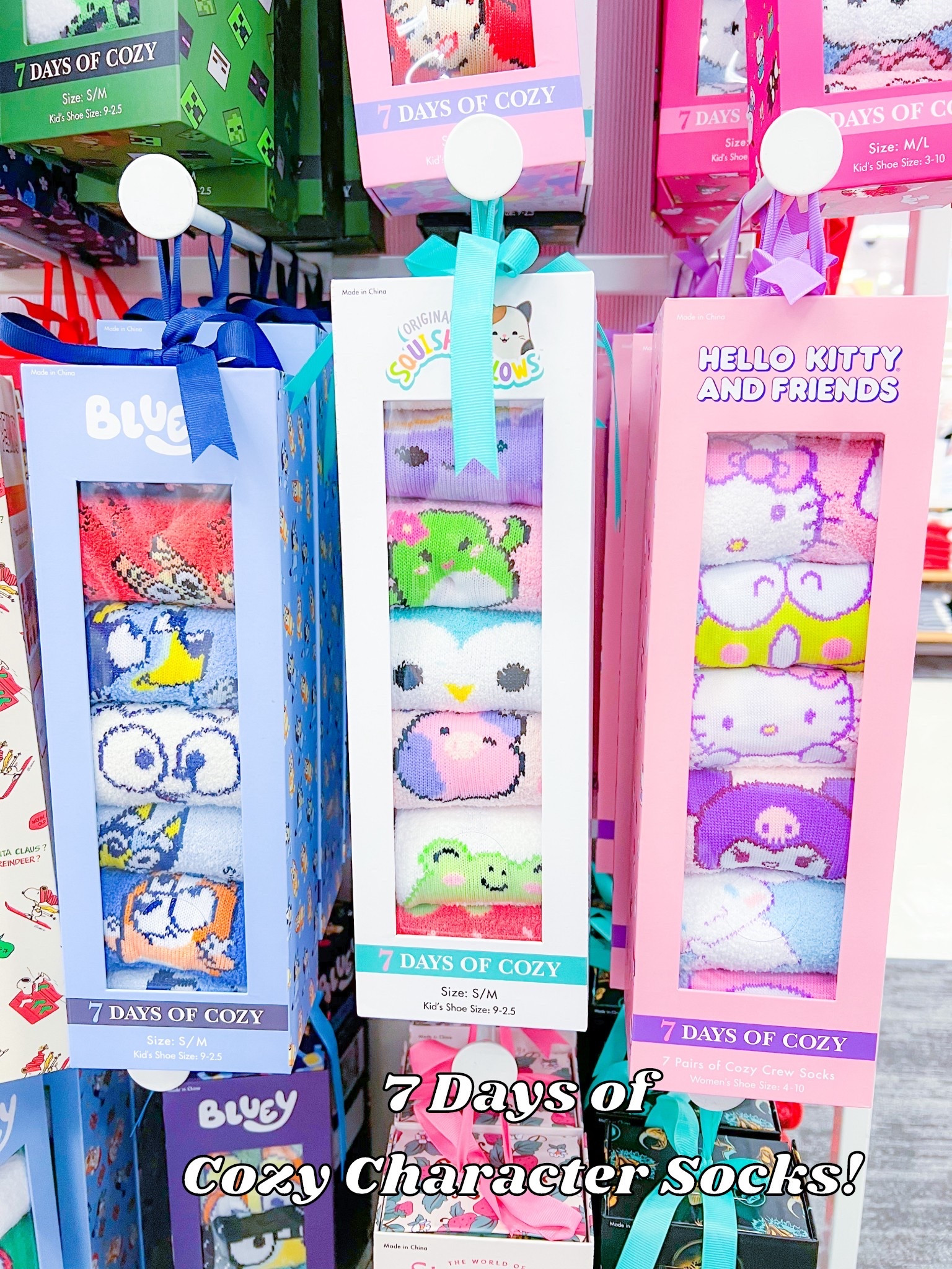 Target Christmas Gift Ideas 7 Days of Cozy Graphic Socks #target #targetstyle #targetchristmas #targetgifts #giftsforher #giftforhim #christmasgifts #graphicsocks #charactersocks #cozysocks #giftsunder20 