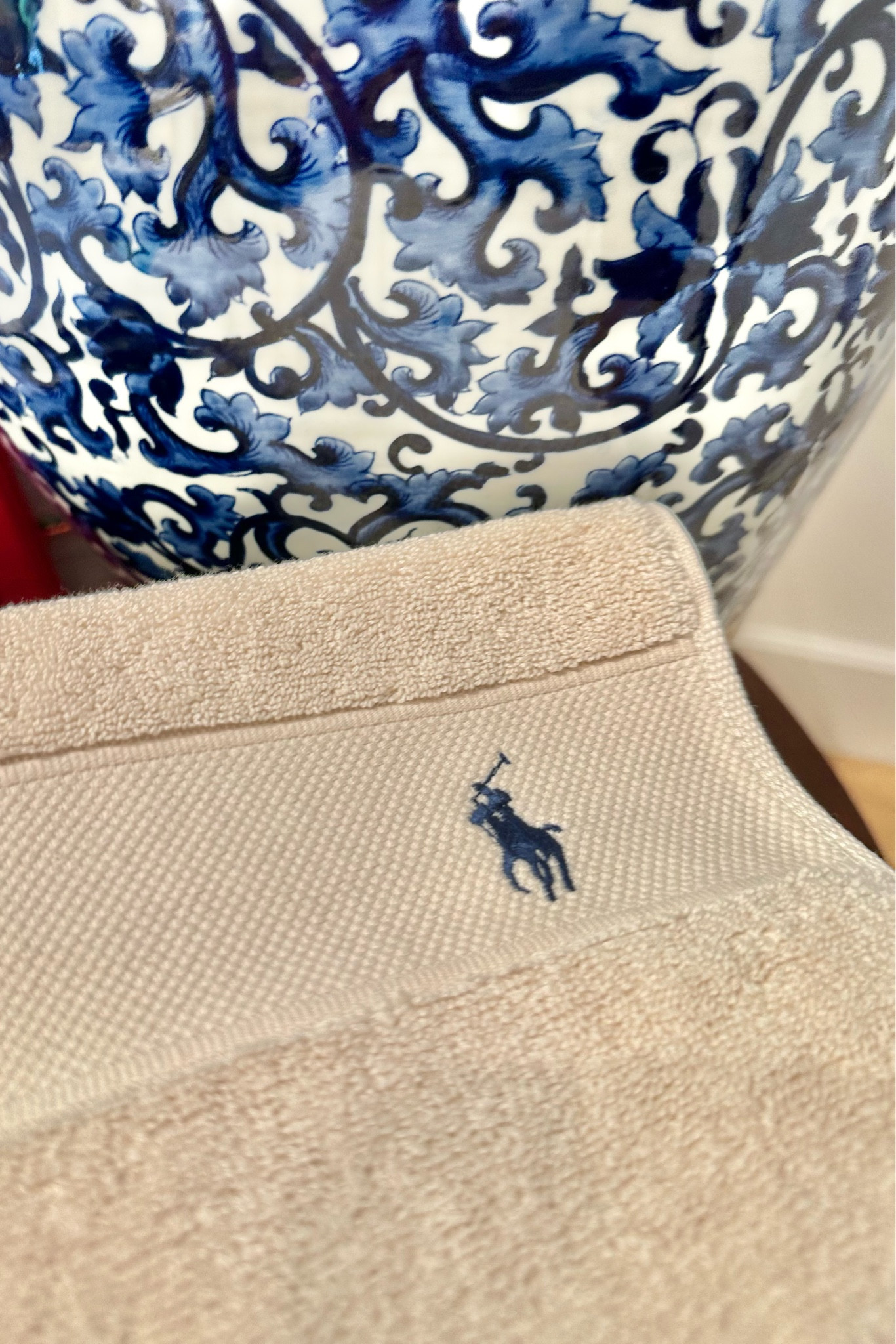 Classic bathroom styling with ginger jars and the softest, neutral Ralph Lauren towels

#LTKunder50 #LTKhome #LTKunder100