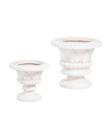 2pc 16in And 22in Indoor Outdoor Traditional Urn Planters | TJ Maxx