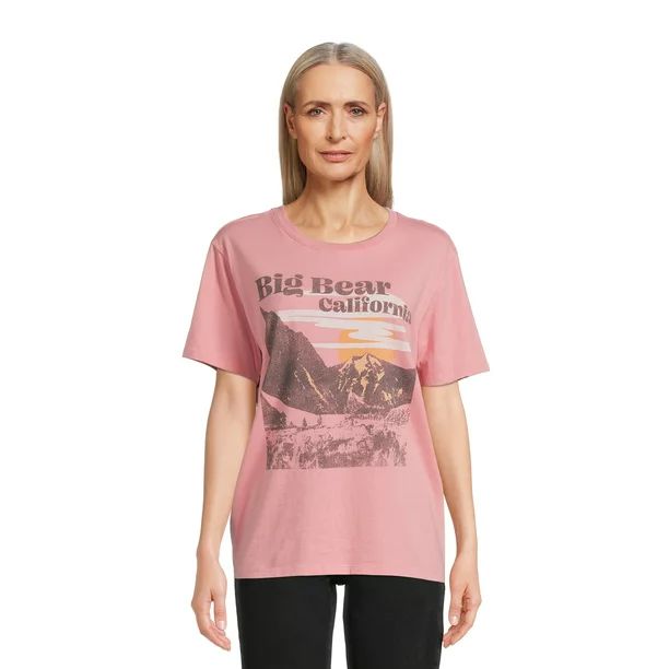 Time and Tru Women's Destination Graphic T-Shirt | Walmart (US)