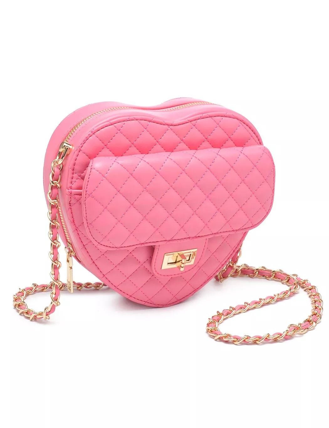 Quilted Heart Crossbody Bag | Eloquii