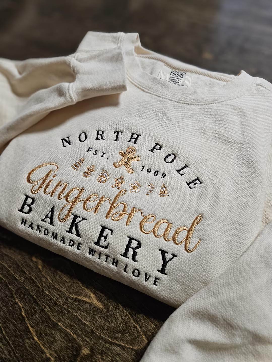 Christmas GINGERBREAD BAKERY Crewneck Sweatshirts, Holiday Sweater, Christmas Sweater, Embroidere... | Etsy (US)