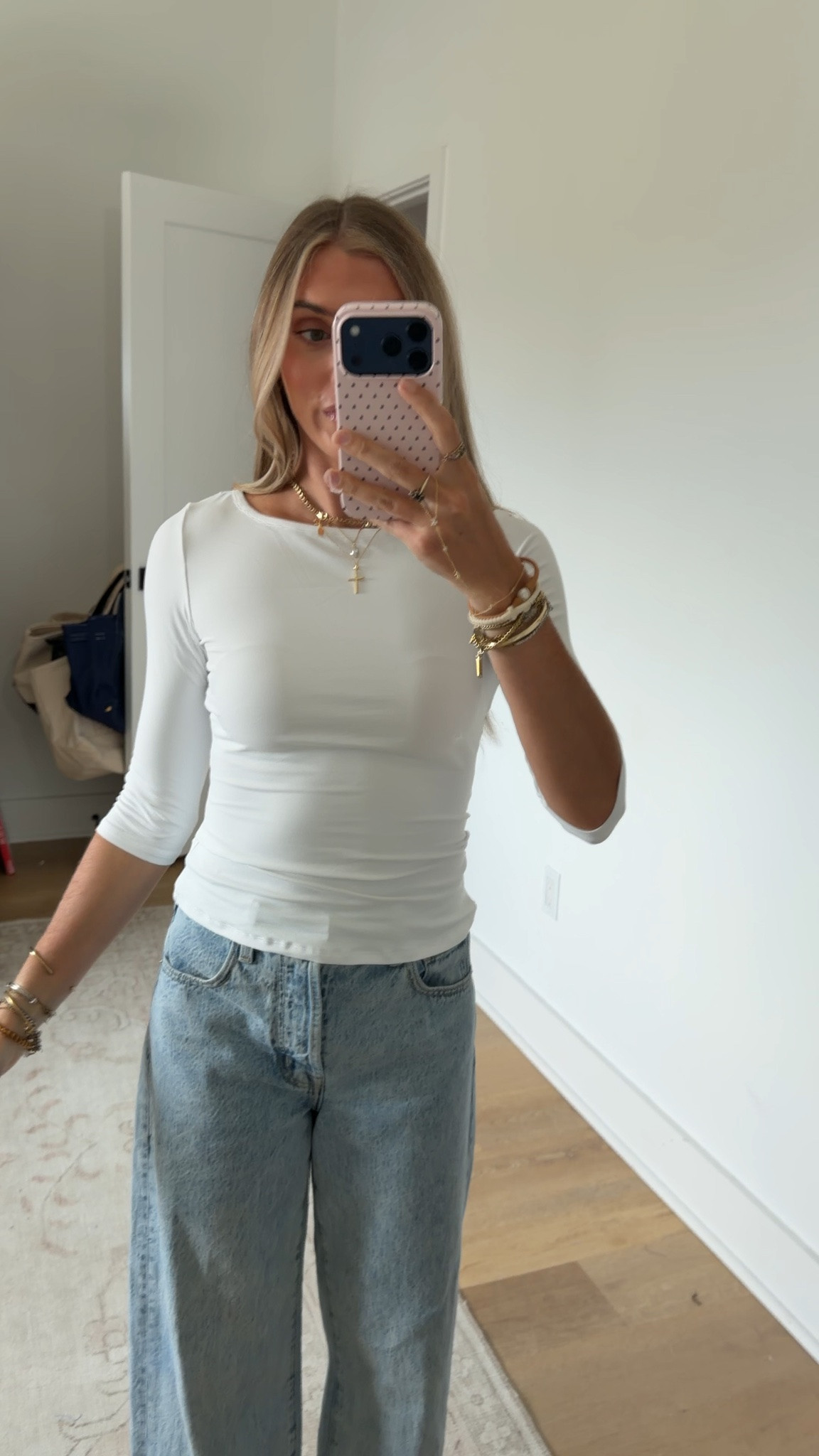 Amazon size small INLYRIC Women's Boat Neck 3/4 Length Sleeve Tops
Airsoft Collection, Single Layer, Crew Neck T Shirts, Basic Tees, Slim Fitted, Going Out Tops

#LTKdayinmylife #LTKSaleAlert #LTKootd