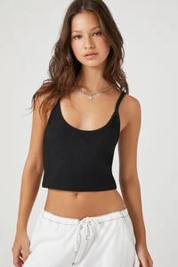 Ribbed Knit Cropped Cami | Forever 21 (US)