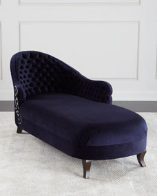 Julia Tufted Chaise | Horchow