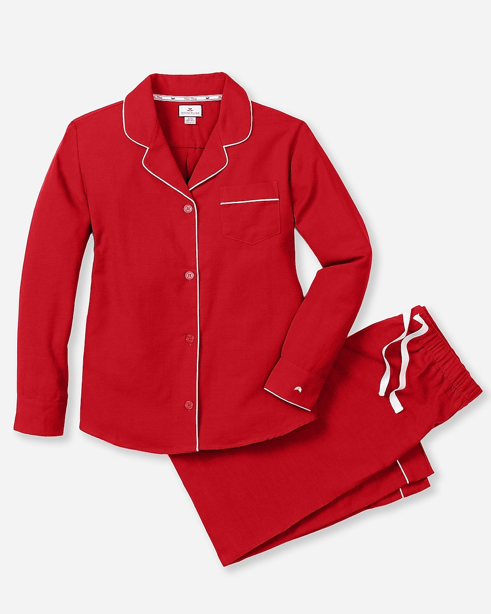 Petite Plume™ women's flannel pajama set | J. Crew US