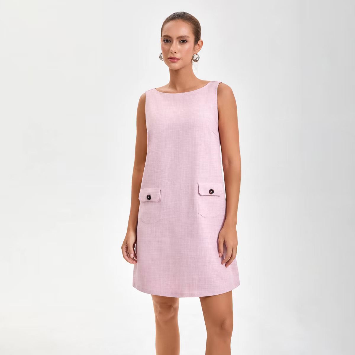 Women's Decorative Pockets Mini A-Line Dress - A New Day™ Pink XS | Target