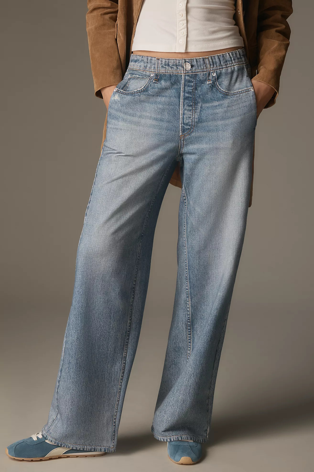 rag & bone Miramar High-Rise Wide-Leg Jeans | Anthropologie (US)