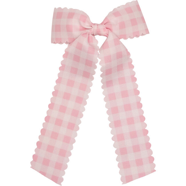 Gingham Bow, Pink | Maisonette