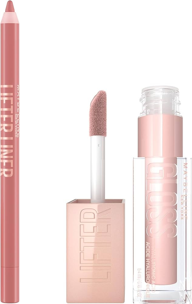 Maybelline Lifter Gloss and Lifter Liner Bundle, Lip Gloss and Lip Liner in Shades Ice and Line L... | Amazon (US)