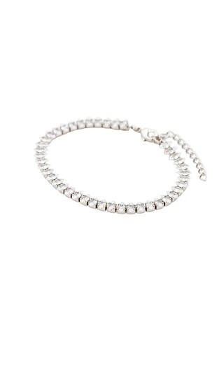 Thea Tennis Bracelet in Silver | Revolve Clothing (Global)