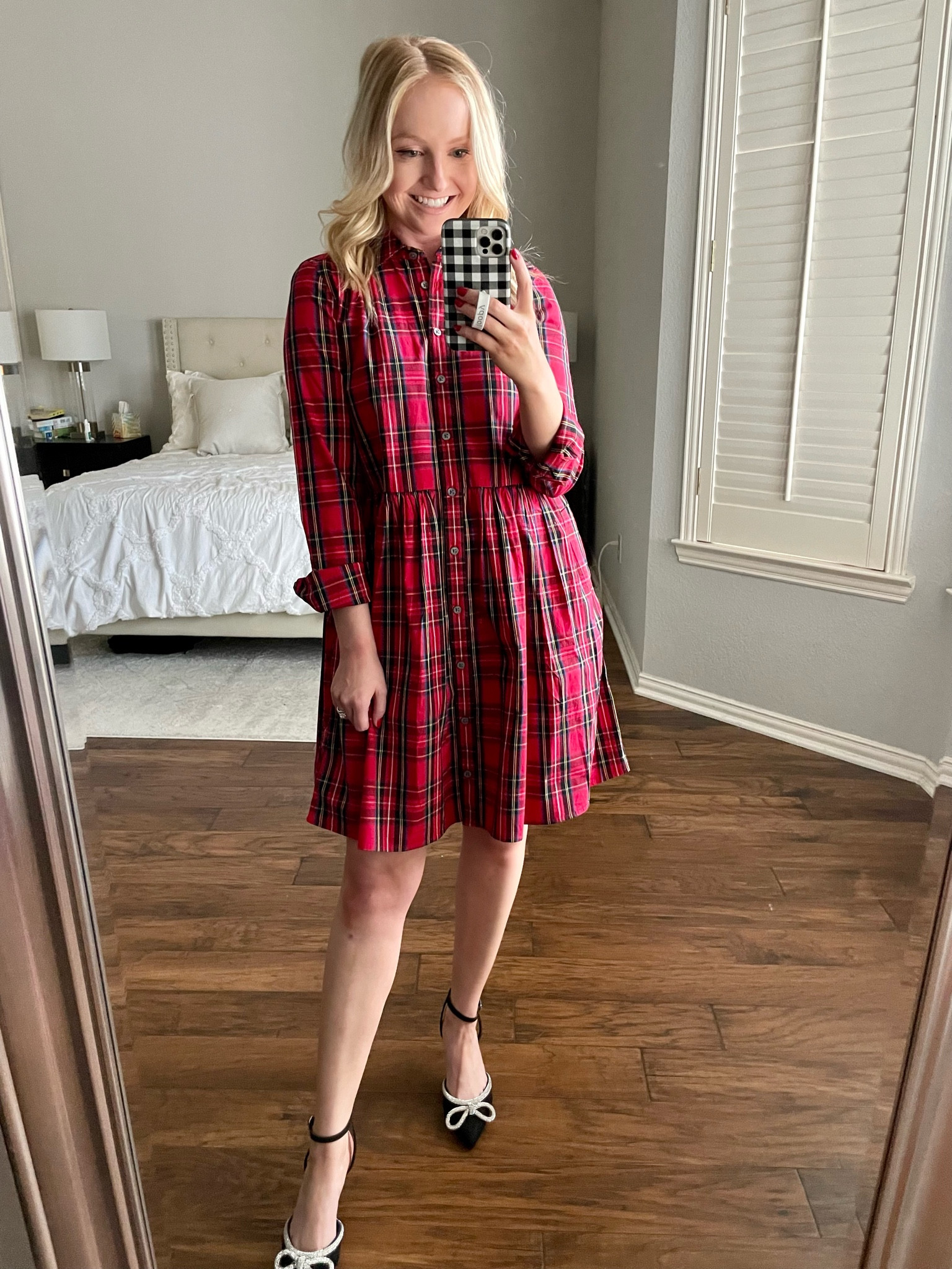 Wearing a 0! | holiday dress, tartan dress, Christmas dress, shirt dress 

#LTKHoliday #LTKstyletip #LTKSeasonal