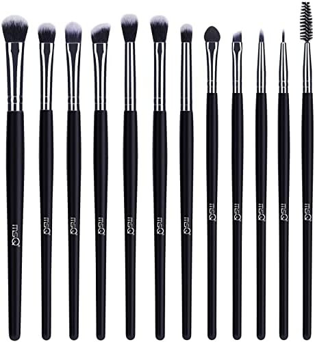 MSQ Eye Makeup Brushes 12pcs Eyeshadow Makeup Brushes Set with Soft Synthetic Hairs & Real Longer... | Amazon (US)