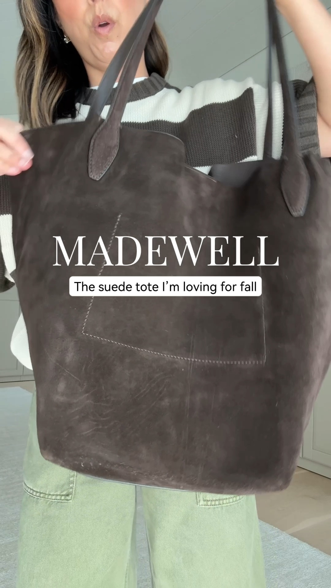 Such an easy transitional outfit for early fall. I love the brown suede tote with this - great size, petite-friendly strap, and the color is so good. On sale during the LTK Exclusive In-App Sale with code LTK20. @Madewell #madewell #madewellpartner #ad

Sweater tee xs
Pull on barrels xs
Shopper tote

#LTKPetite