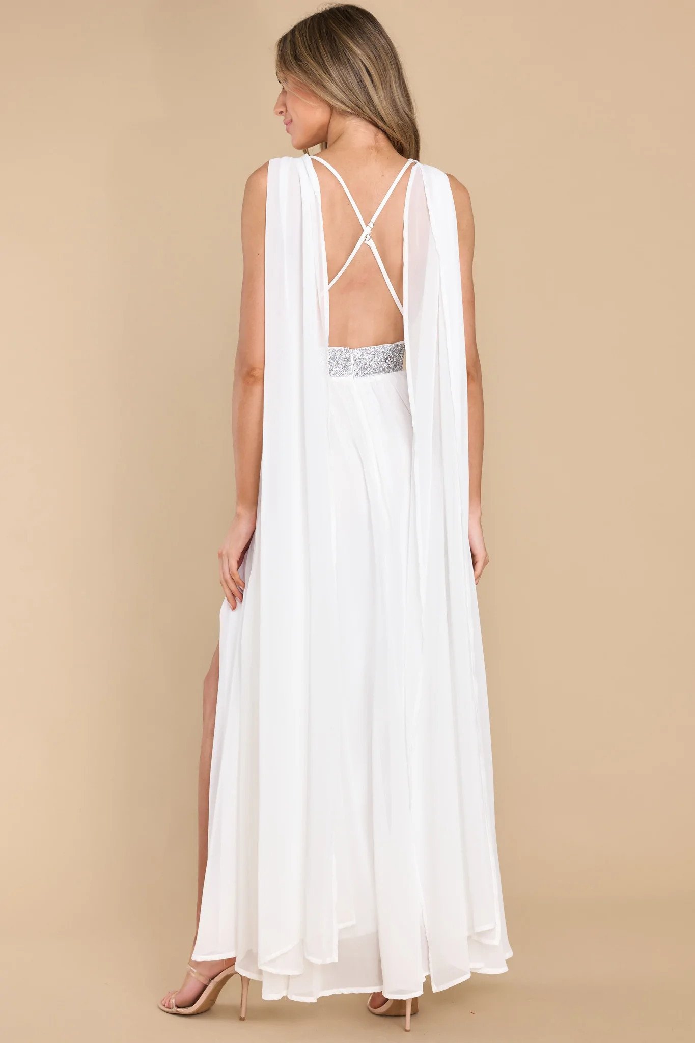 Everyone's Desire White Maxi Dress | Red Dress 