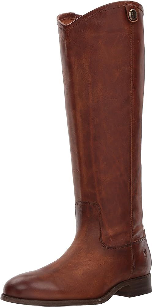 Amazon.com | Frye Women's Melissa Button 2 Riding Boot, Cognac, 9.5 | Knee-High | Amazon (US)