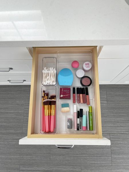 Organized bathroom drawers! 
Container store drawers organizers 

#LTKhome #LTKFind