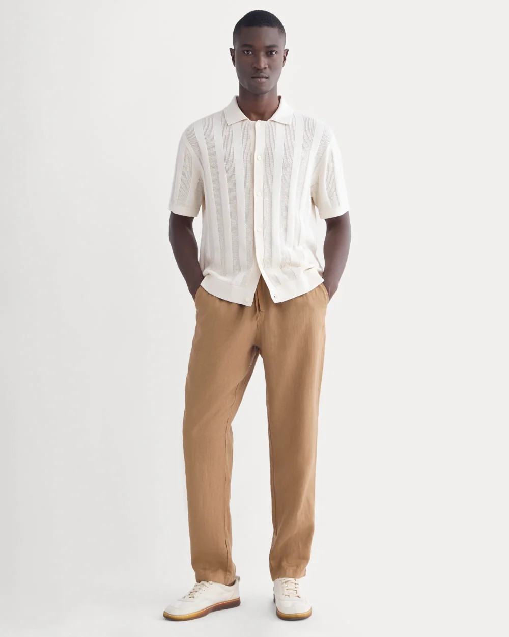 Men's Linen Easy Pant by Everlane in Light Brown, Size XL | Everlane