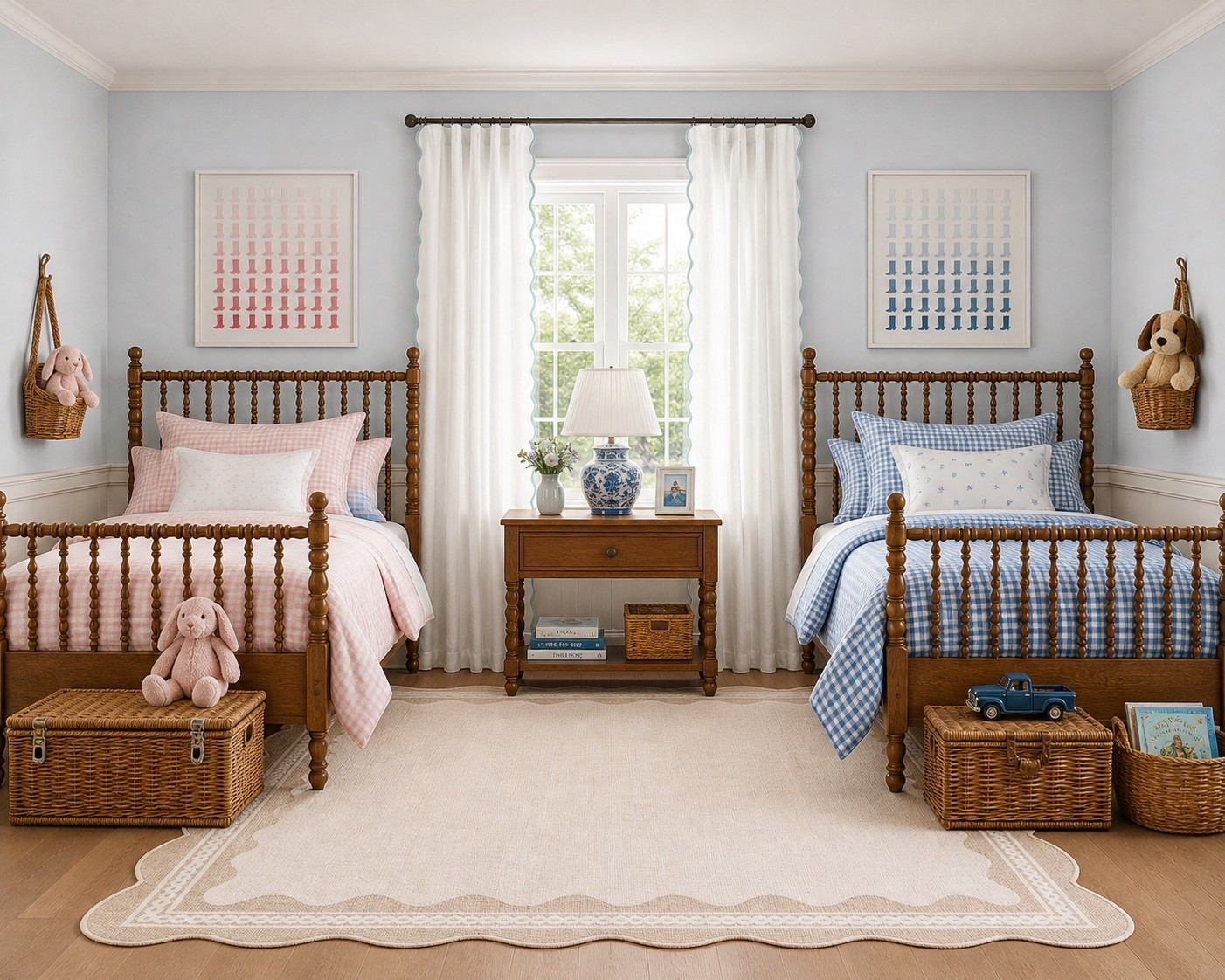 Boy girl shared cowboy room🩷🩵🤠

#LTKKids #LTKHome