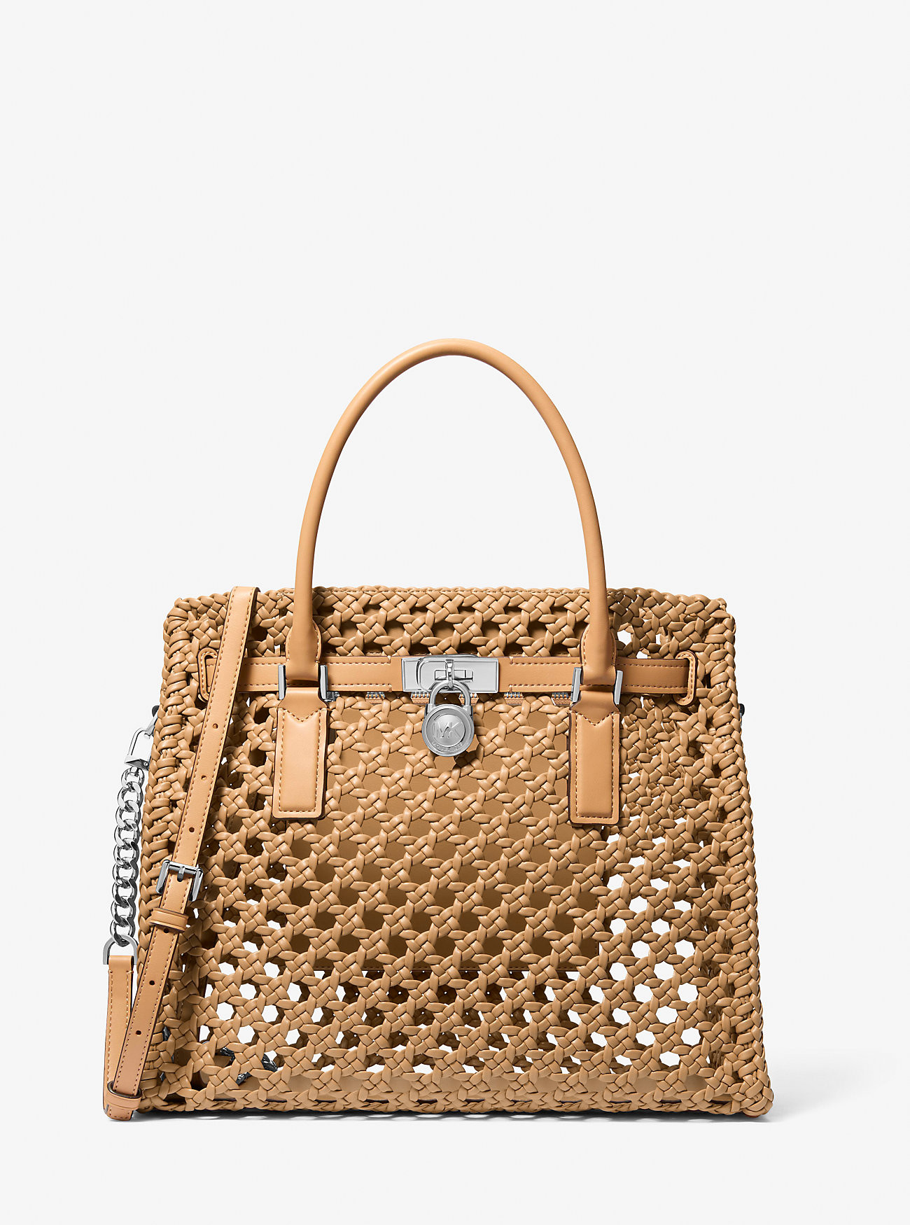 Hamilton Moderne Large Hand-Woven Satchel | Michael Kors CA