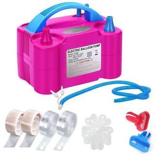 Electric Balloon Pump 110V 600W Air Blower Inflator for Party Decorations with Garland Arch Kit and Accessories | The Home Depot
