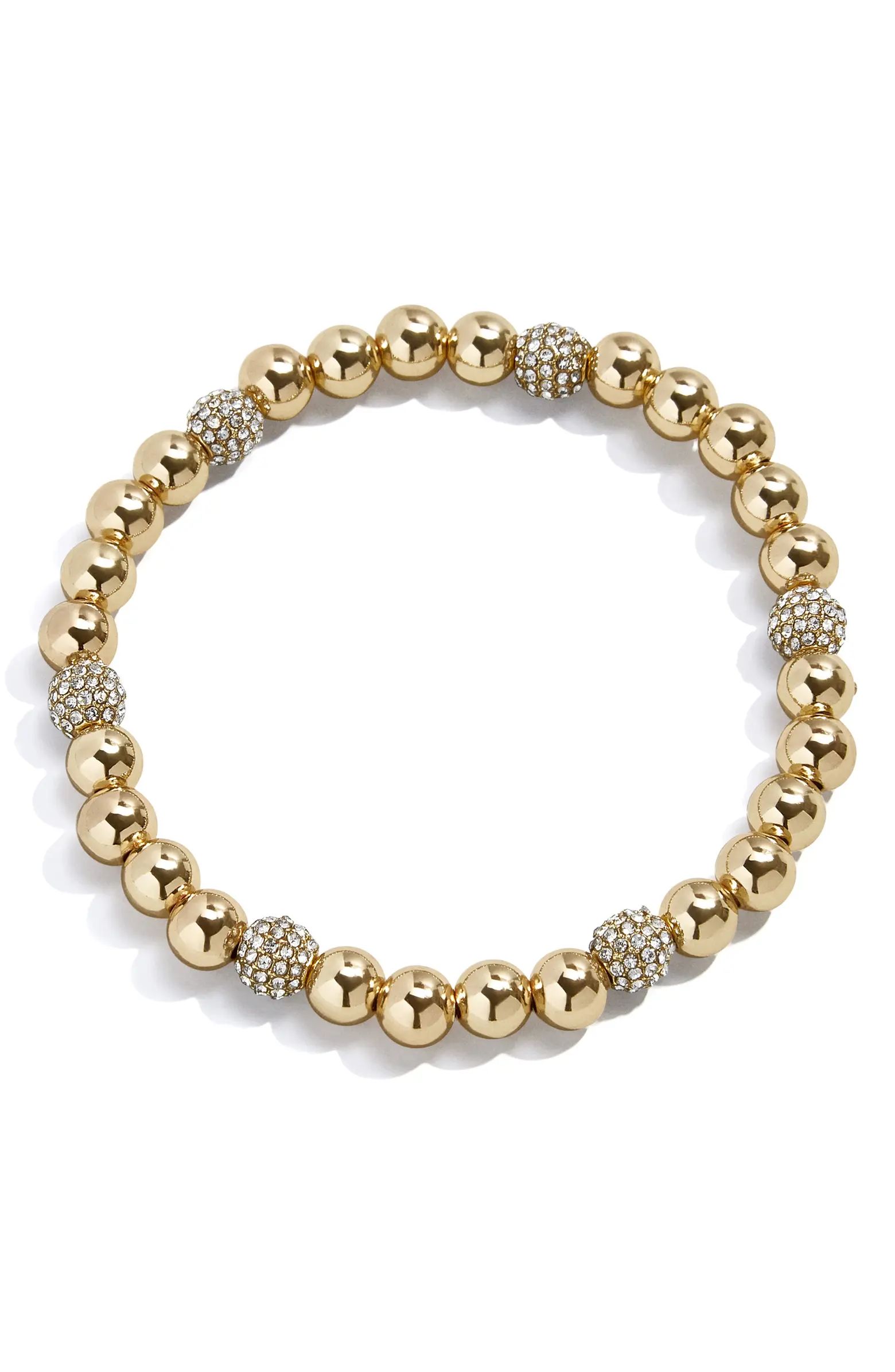 Pavé Crystal Beaded Bracelet | Nordstrom