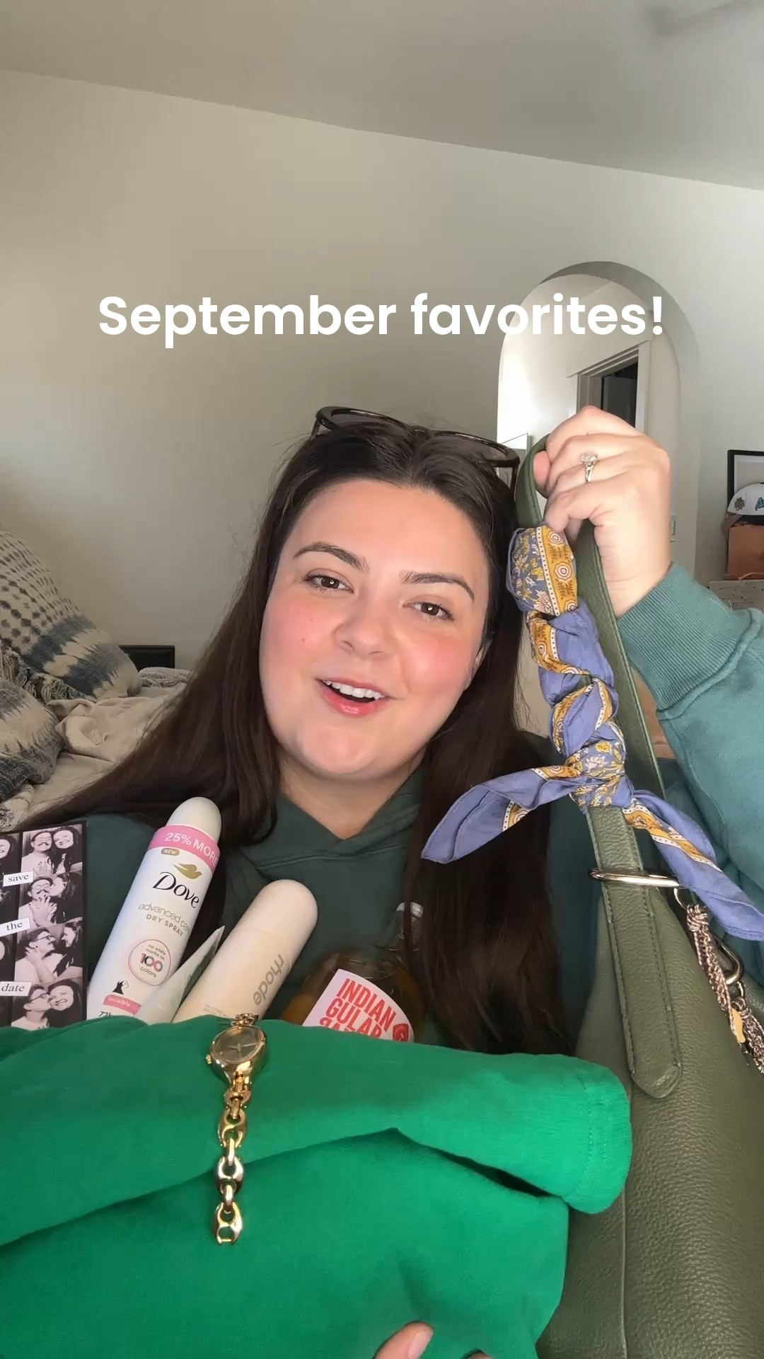 Another round up of my monthly favorites! There’s a nice variety of items this month, including some really sentimental ones 💖😍🥹September truly sped by 😭 Products mentioned: 
@seethewayisee sweatsuit! 
@Vera Bradley marcelle shoulder bag
@Ettika watch from @Nordstrom Rack 
Save the dates made in @Canva and inspired by @IZZY’s save the dates!! 💖
@Transcendence Coffee coffee syrup
@Dove Beauty & Personal Care spray deodorant
@TOPICALS slick salve 
@rhode skin glazing mist 
#septemberfavorites #diysavethedates #productreview

#LTKSeasonal #LTKStyleTip #LTKPlusSize