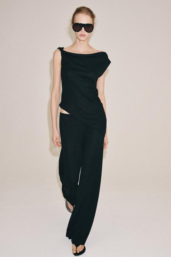 RUSTIC ASYMMETRIC TOP | Zara US