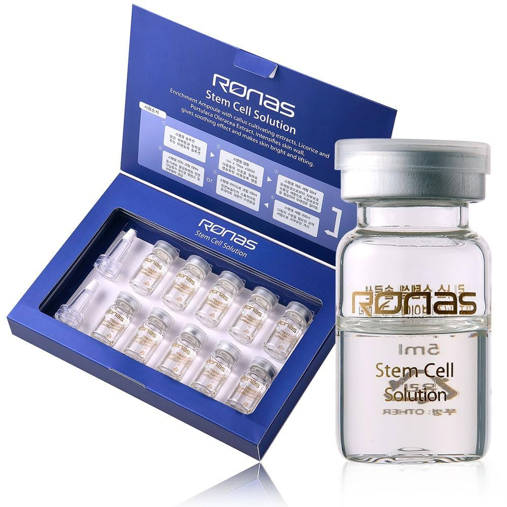 Ronas Stem Cell Solution ampoules Anti Aging Formula Best Anti Aging Serum Plant Stem Cells Hyalu... | Amazon (US)